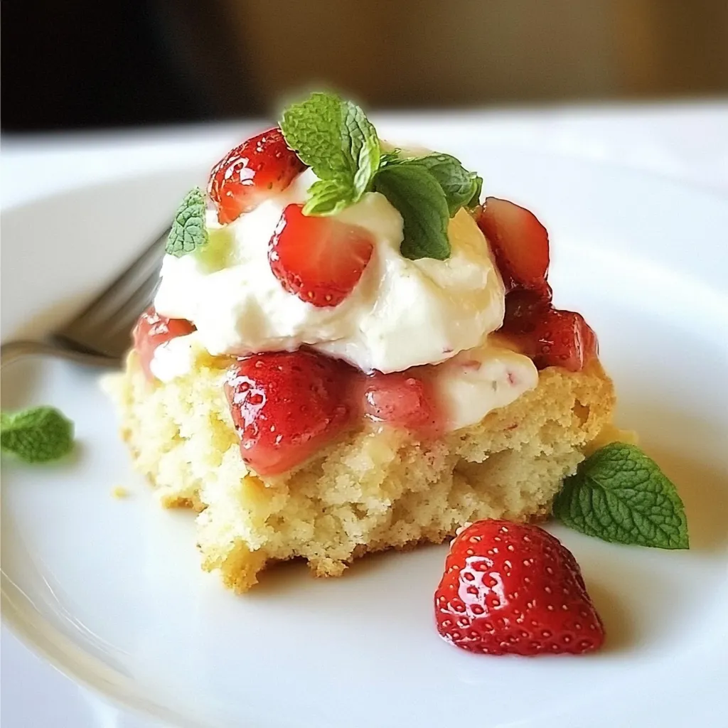 Strawberry Rhubarb Shortcake