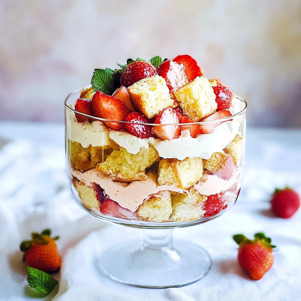 Strawberry Shortcake Trifle