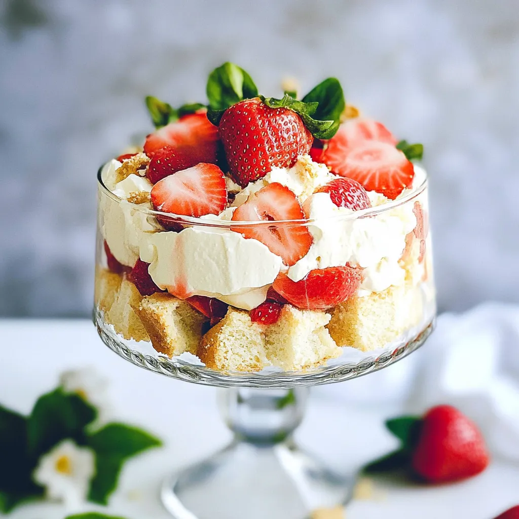 Strawberry Shortcake Trifle