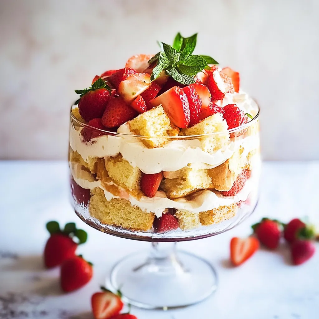 Strawberry Shortcake Trifle