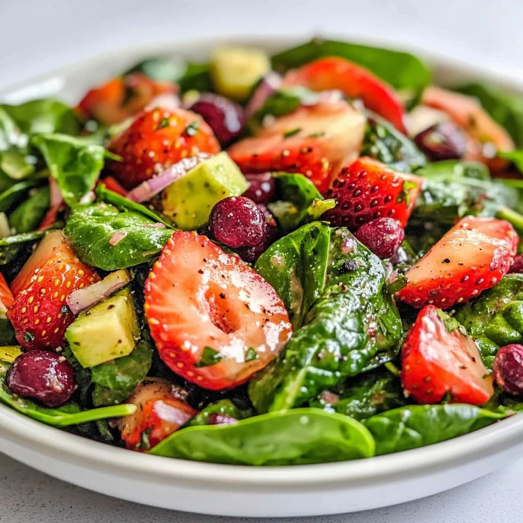 Strawberry Spinach Salad