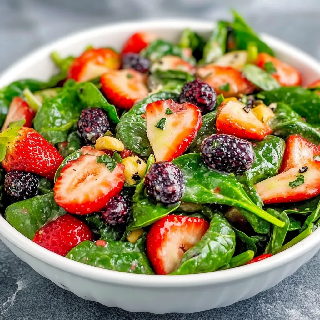 Strawberry Spinach Salad
