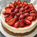 Strawberry Topped Cheesecake