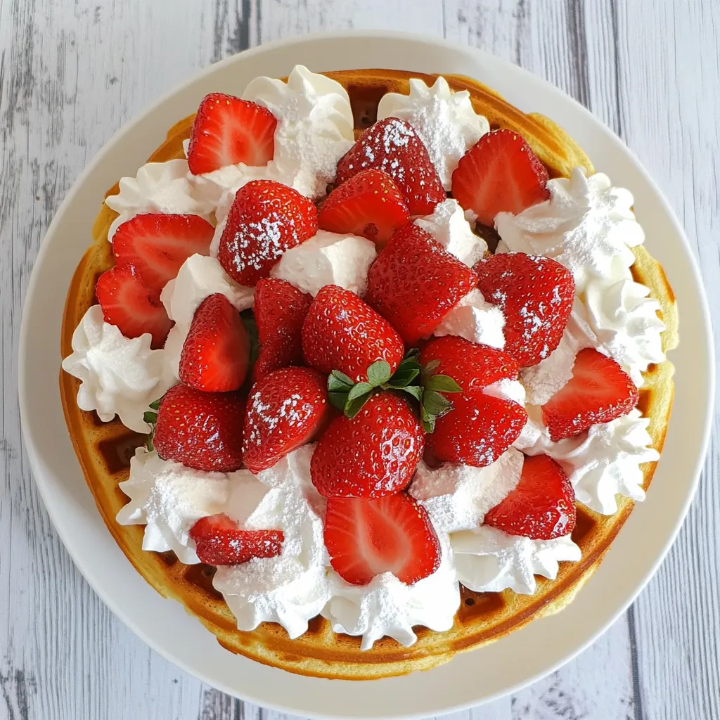 Strawberry Waffle Cake