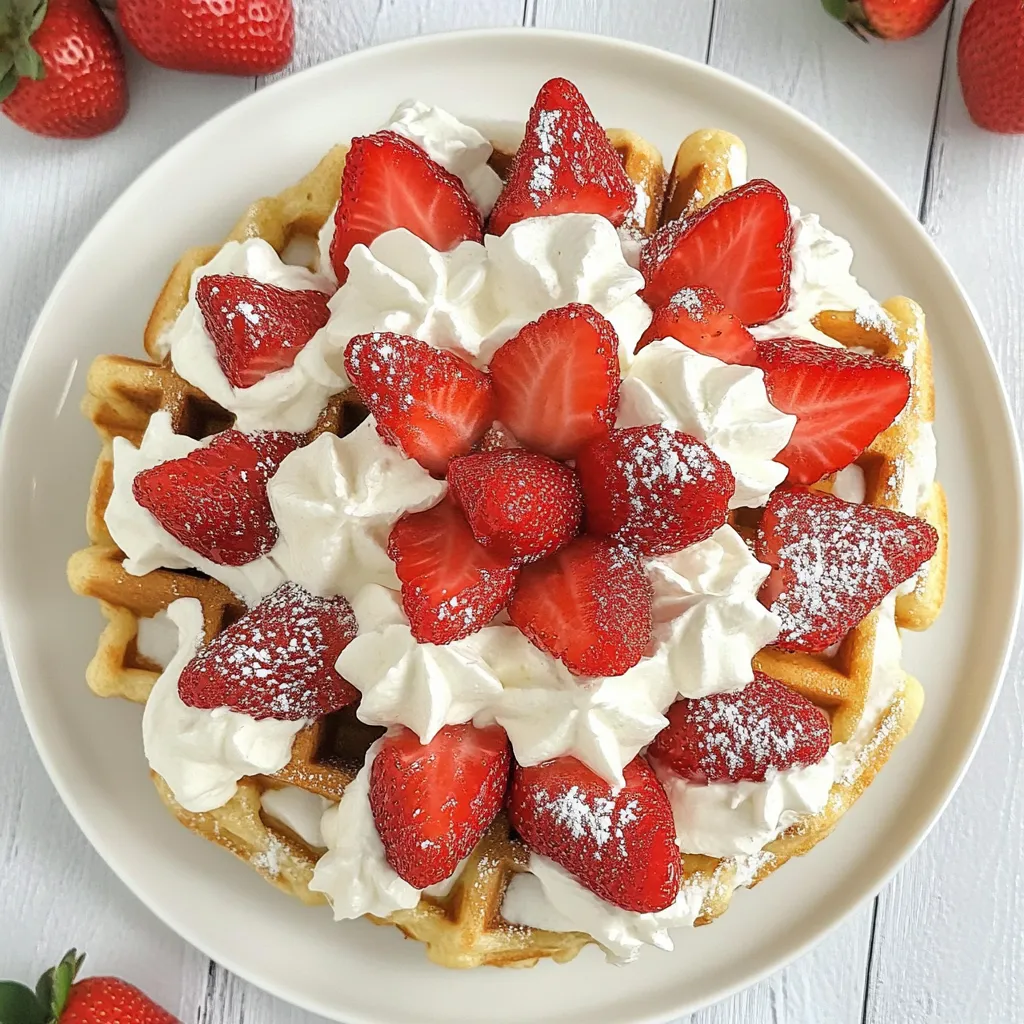 Strawberry Waffle Cake