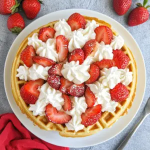 Strawberry Waffle Cake