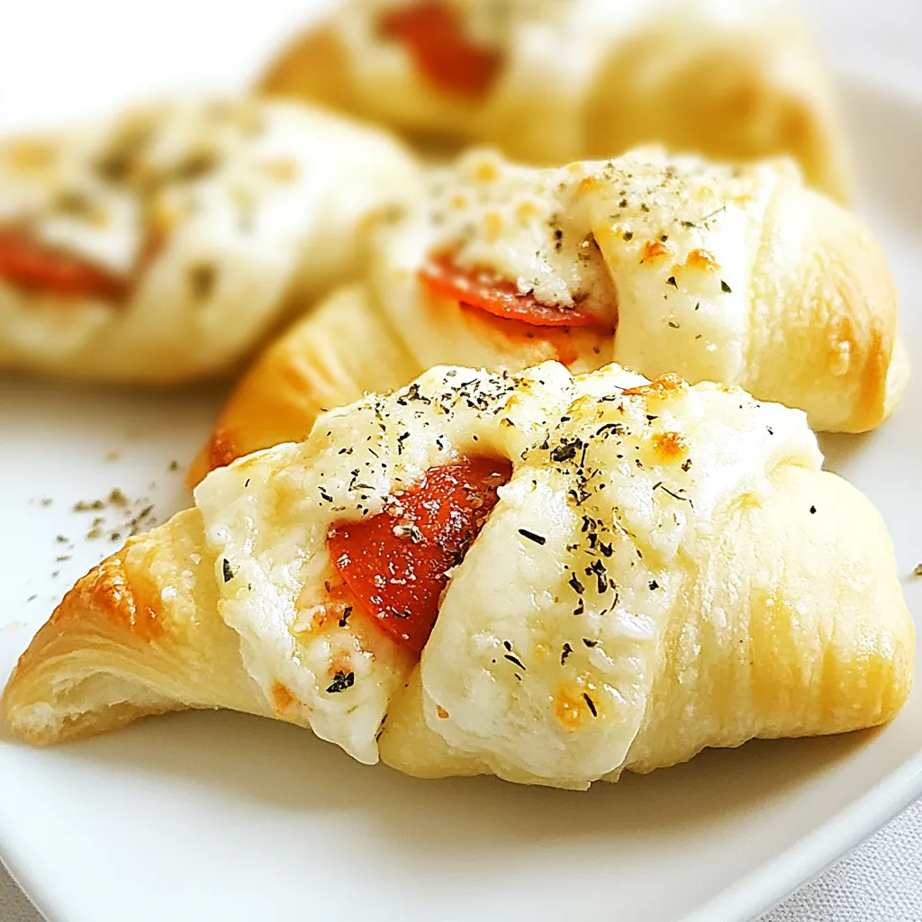 Stuffed Pepperoni Pizza Crescent Rolls