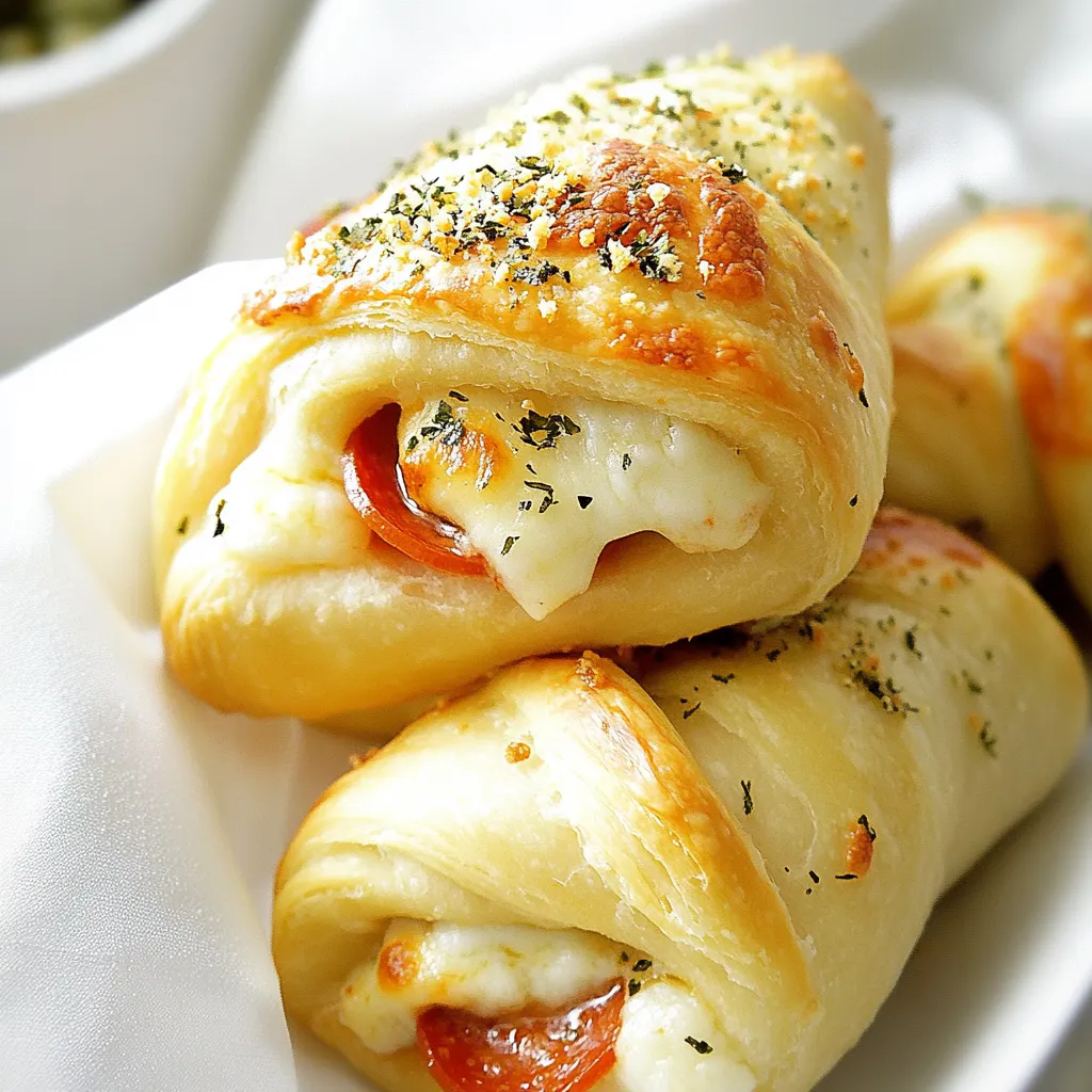Stuffed Pepperoni Pizza Crescent Rolls