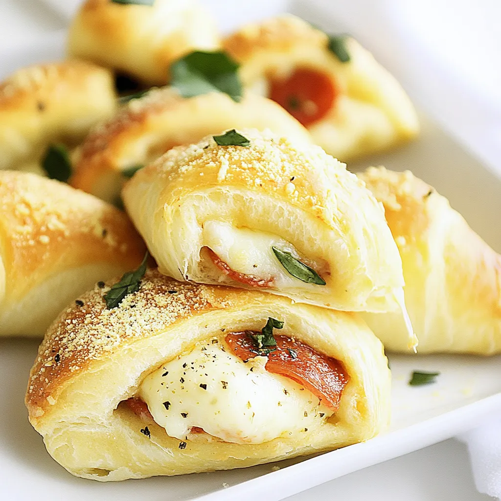 Stuffed Pepperoni Pizza Crescent Rolls
