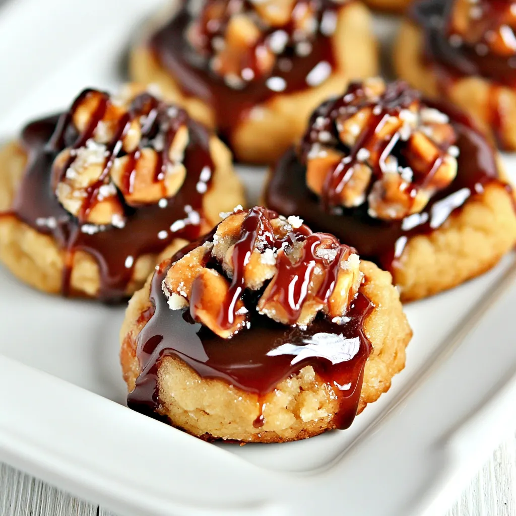 Turtle Thumbprint Cookies