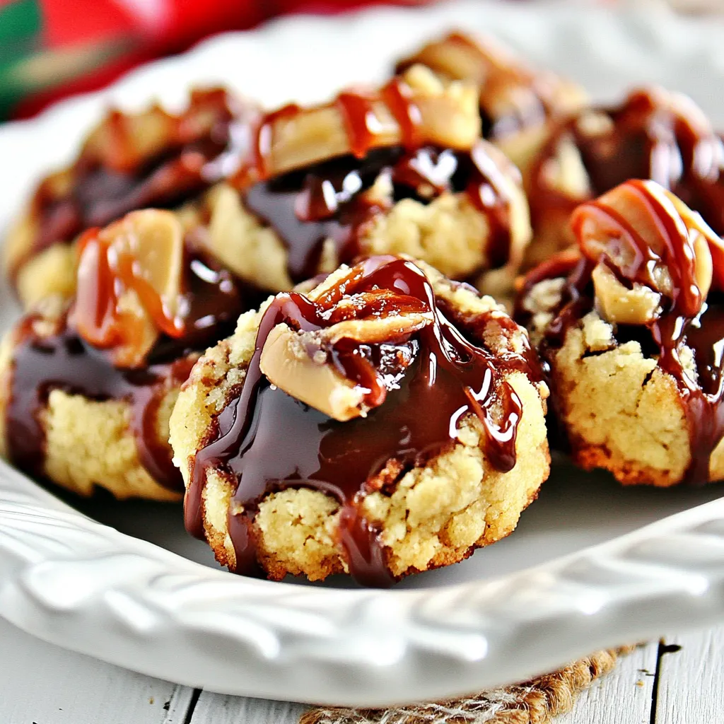 Turtle Thumbprint Cookies