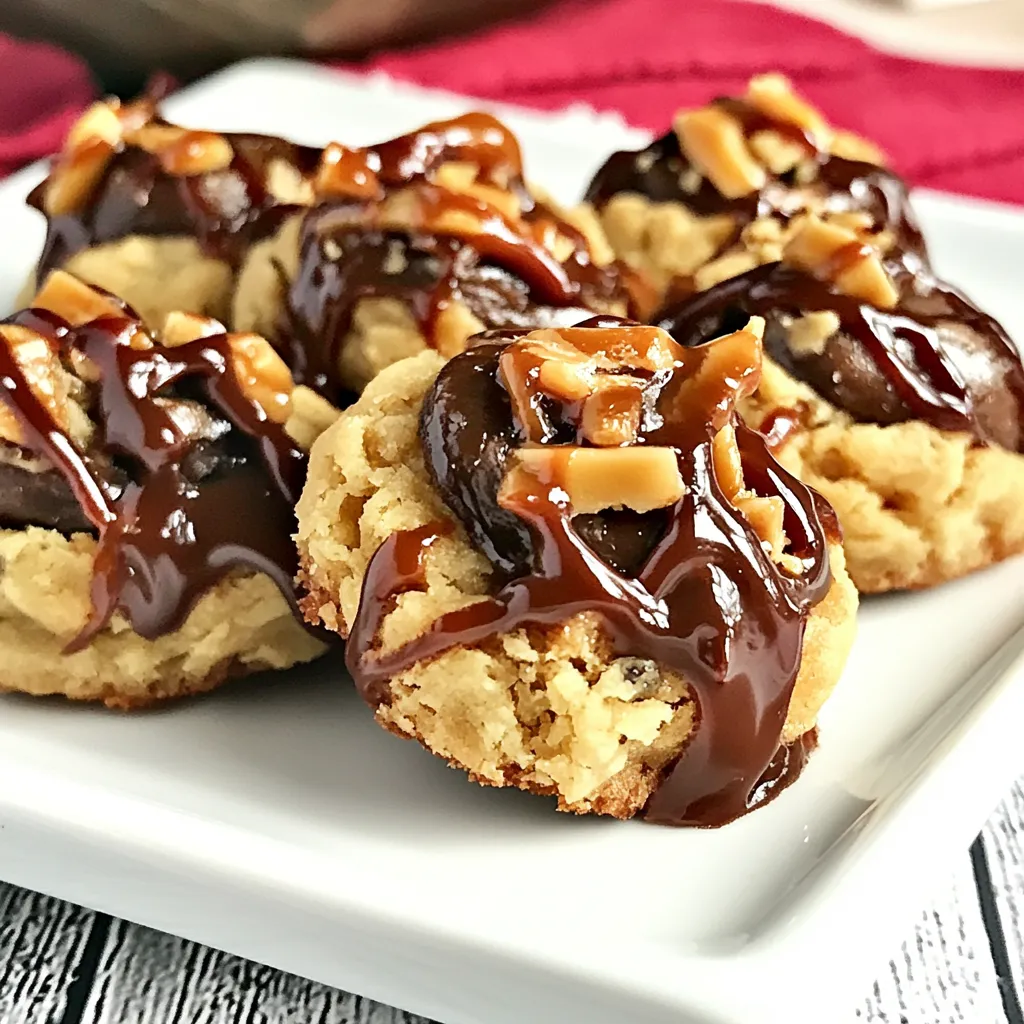 Turtle Thumbprint Cookies