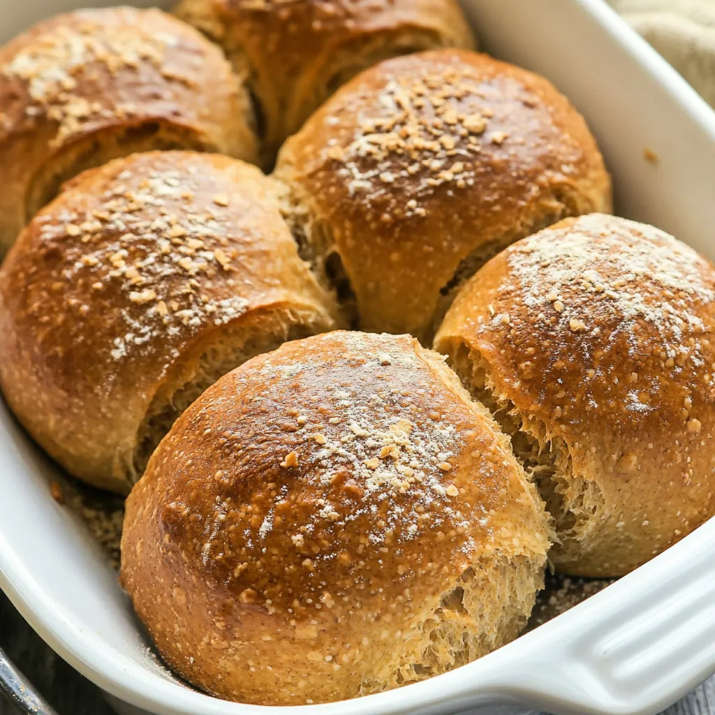 Whole Wheat Molasses Rolls