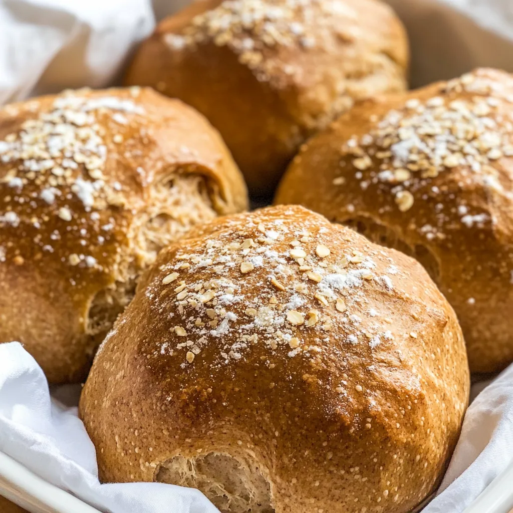 Whole Wheat Molasses Rolls