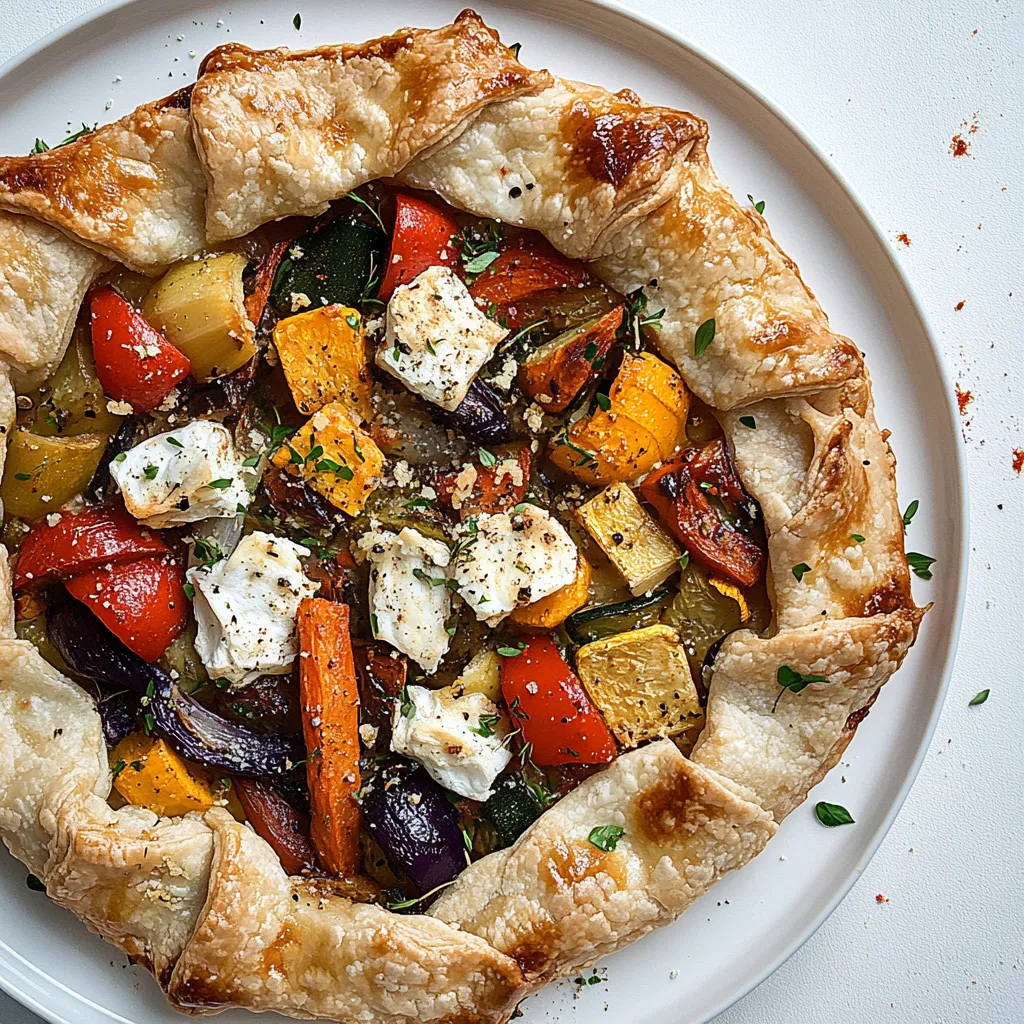 Winter Vegetable and Goat Cheese Galette