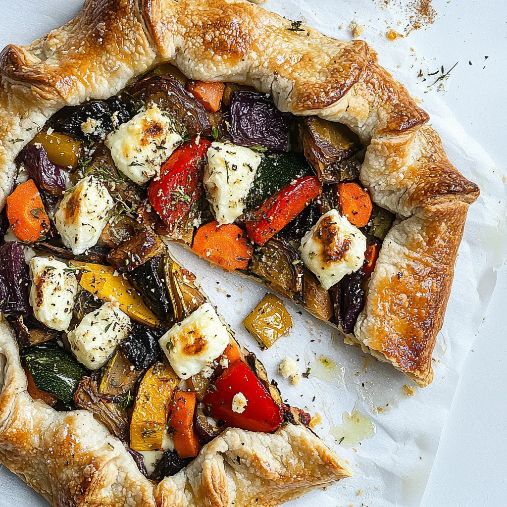 Winter Vegetable and Goat Cheese Galette