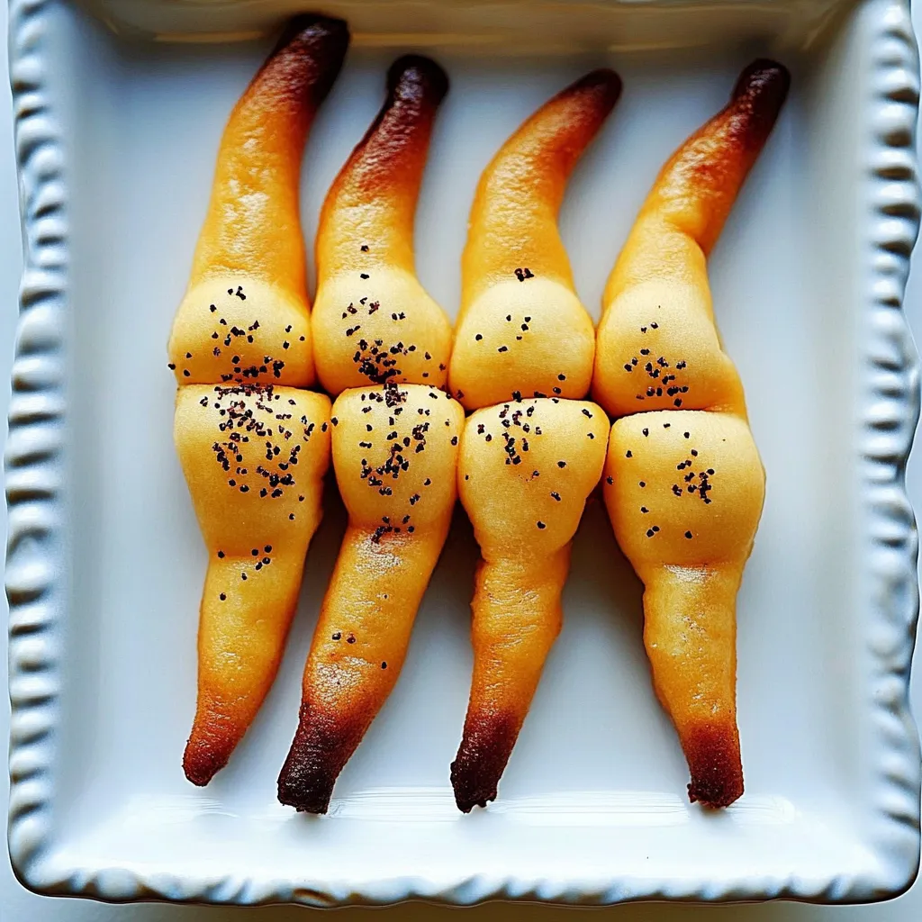 Witch Fingers Halloween Snack