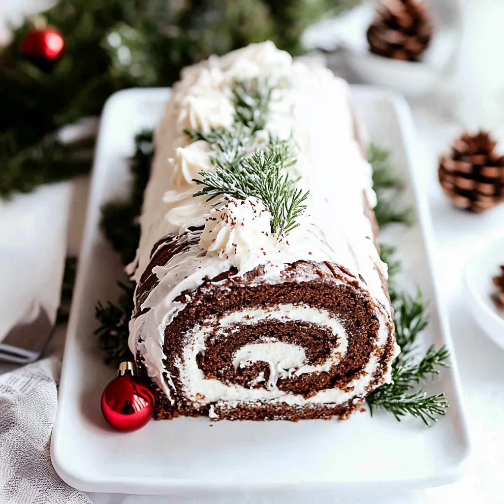 Yule Log Cake