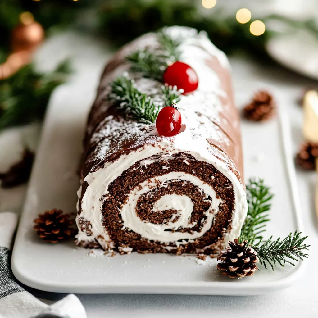 Yule Log Cake