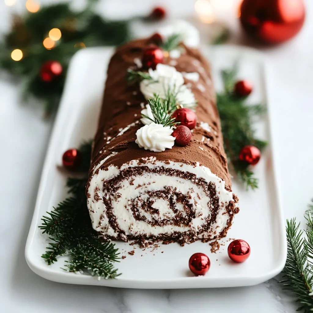 Yule Log Cake