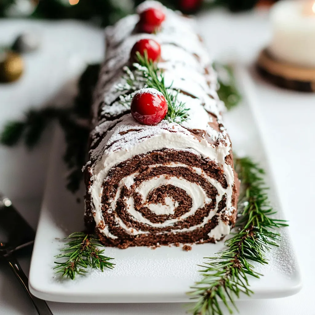 Yule Log Cake
