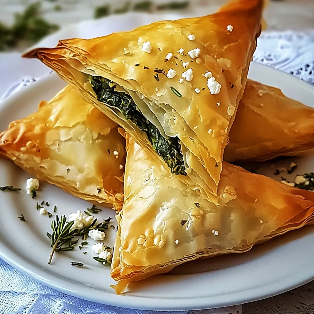Zesty Spinach and Feta Phyllo Pies