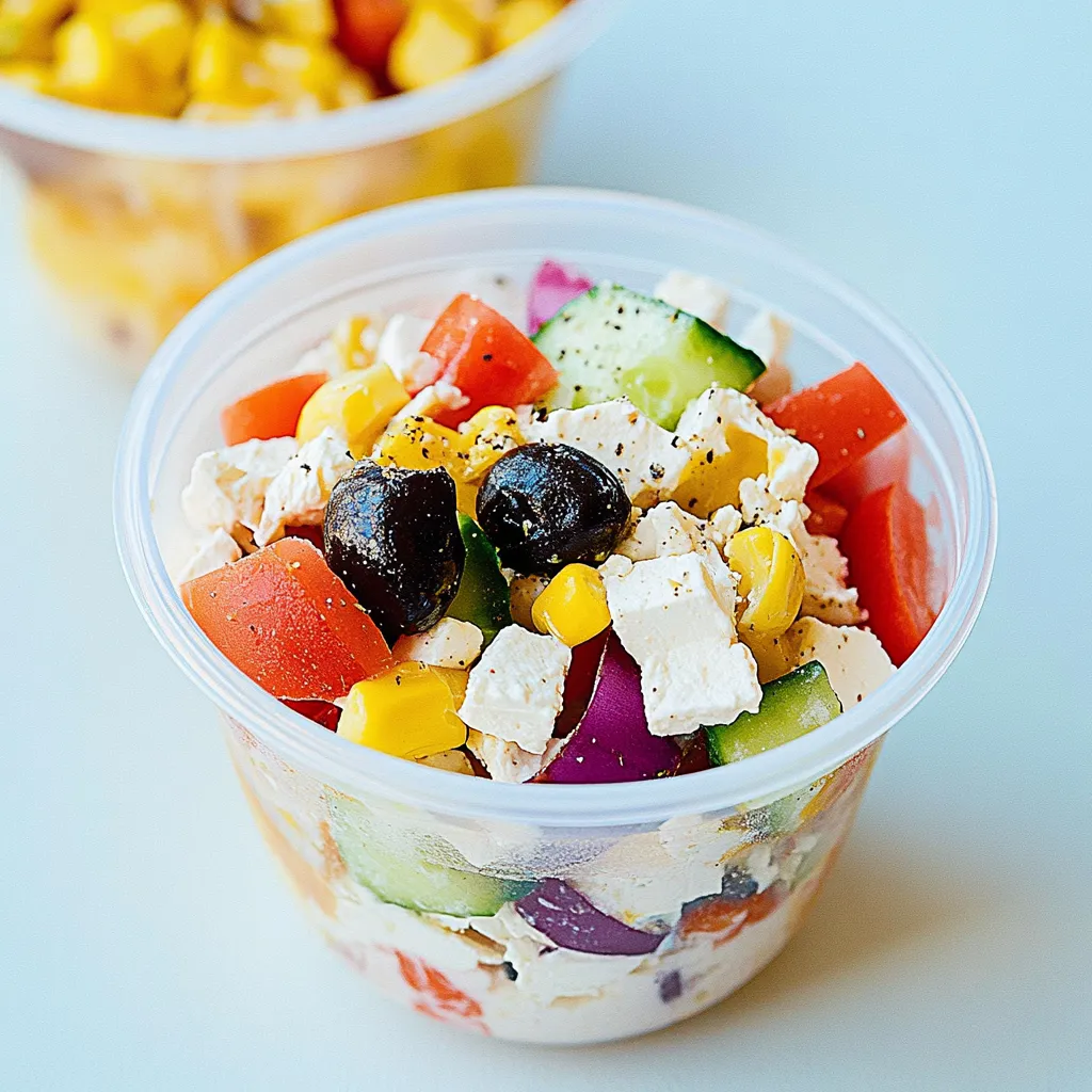 7 Layer Greek Snack Cups