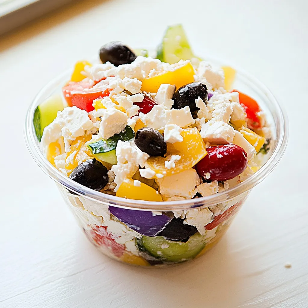 7 Layer Greek Snack Cups