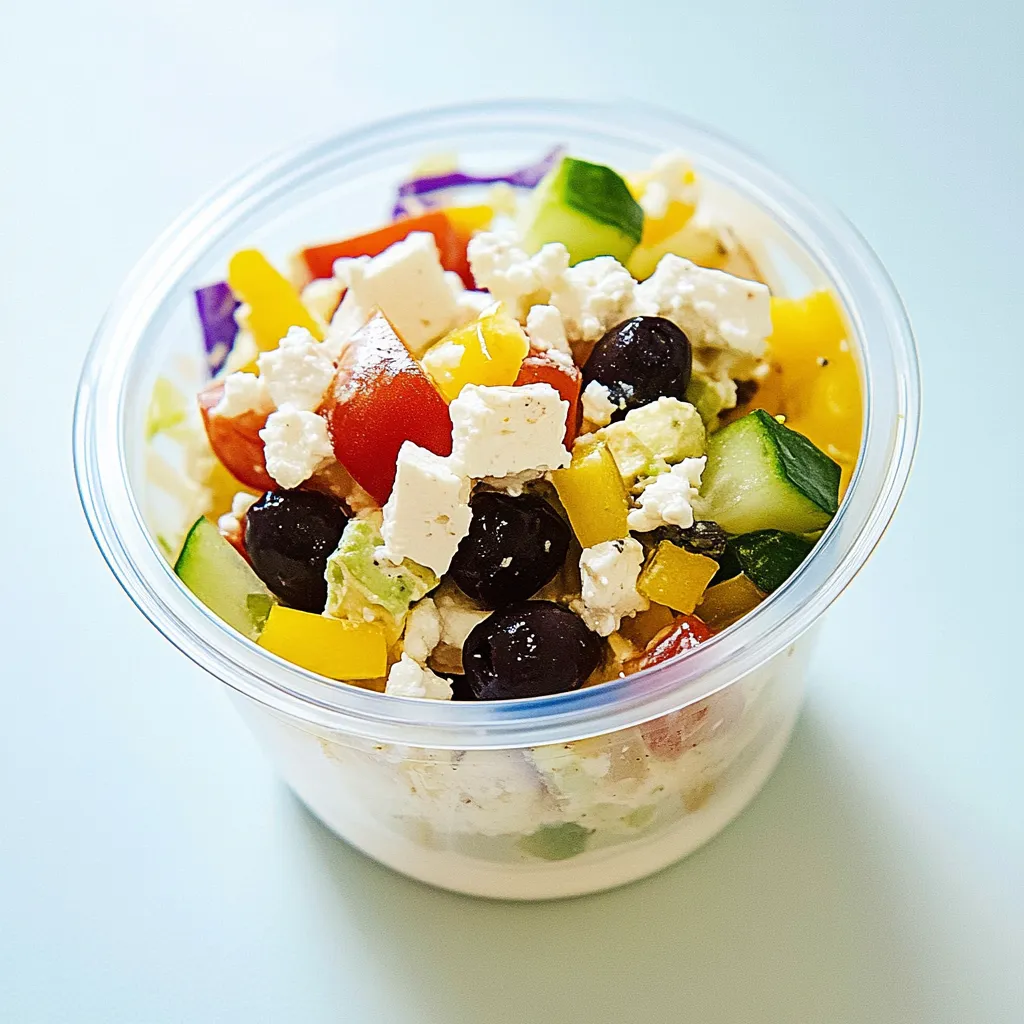 7 Layer Greek Snack Cups