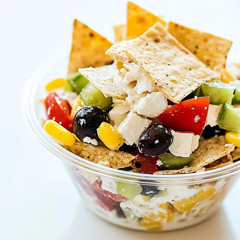 7 Layer Greek Snack Cups