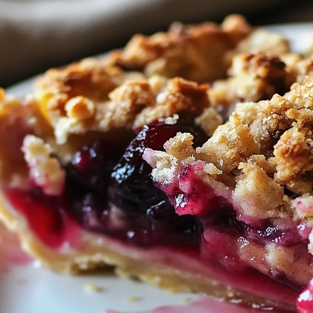 Apple Cranberry Crumble Pie