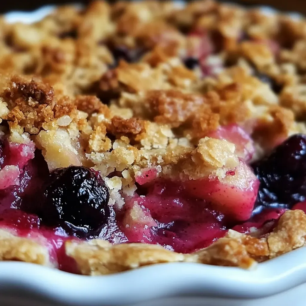 Apple Cranberry Crumble Pie