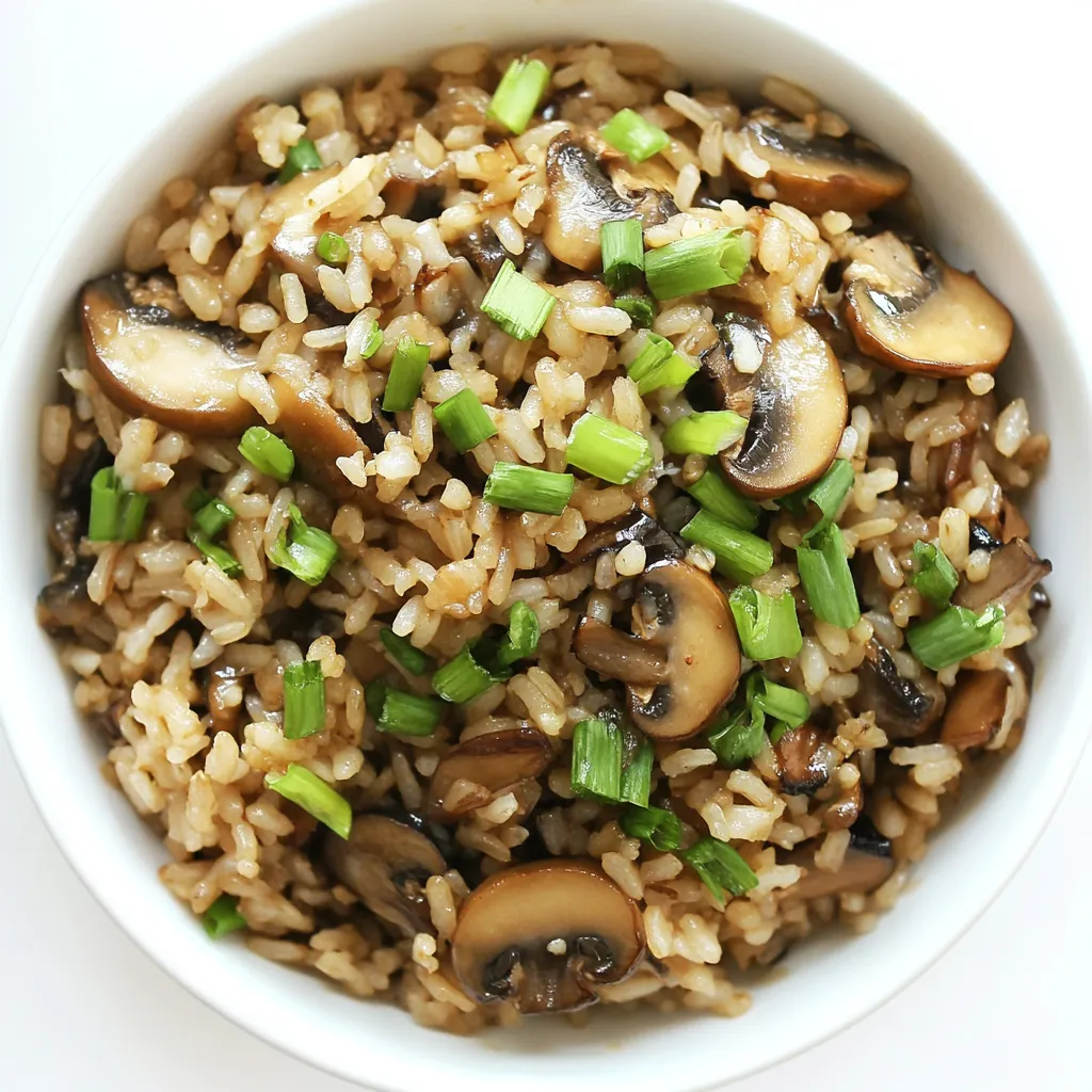 Asian Style Mushroom Rice
