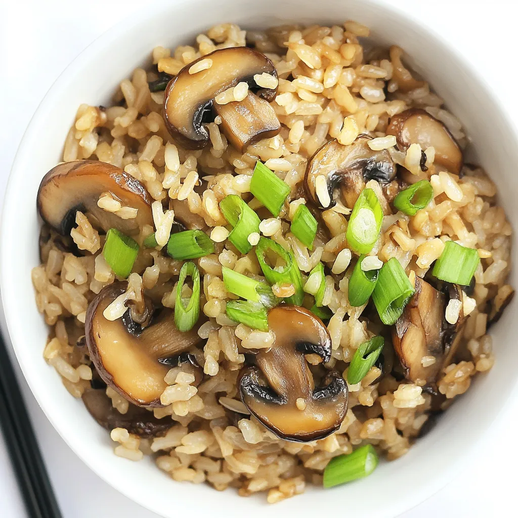 Asian Style Mushroom Rice