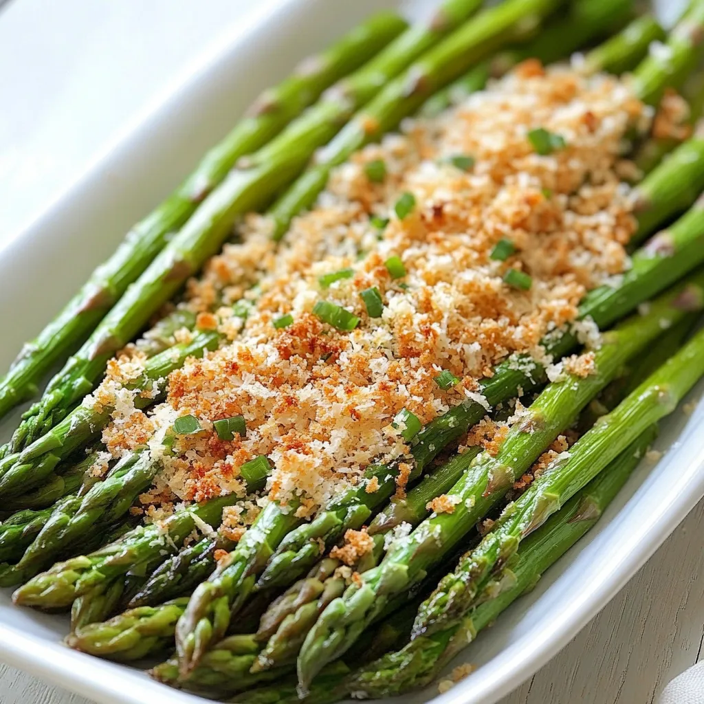 Asparagus with Lemon Parmesan Breadcrumbs