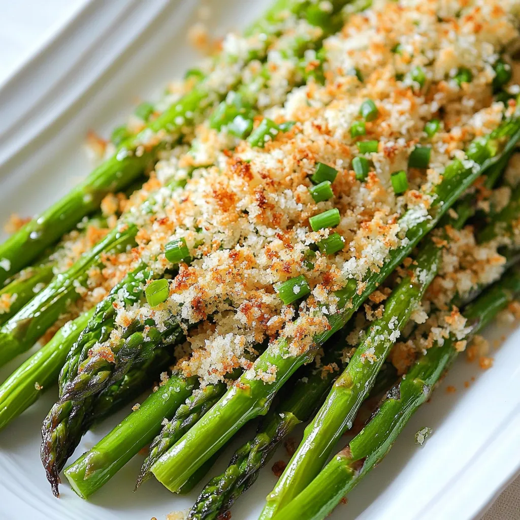 Asparagus with Lemon Parmesan Breadcrumbs