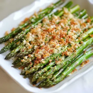 Asparagus with Lemon Parmesan Breadcrumbs