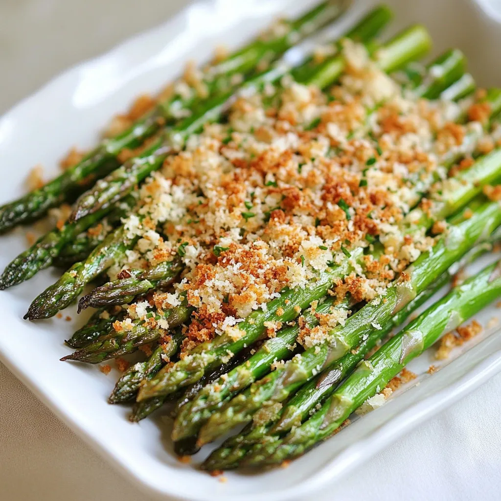 Asparagus with Lemon Parmesan Breadcrumbs