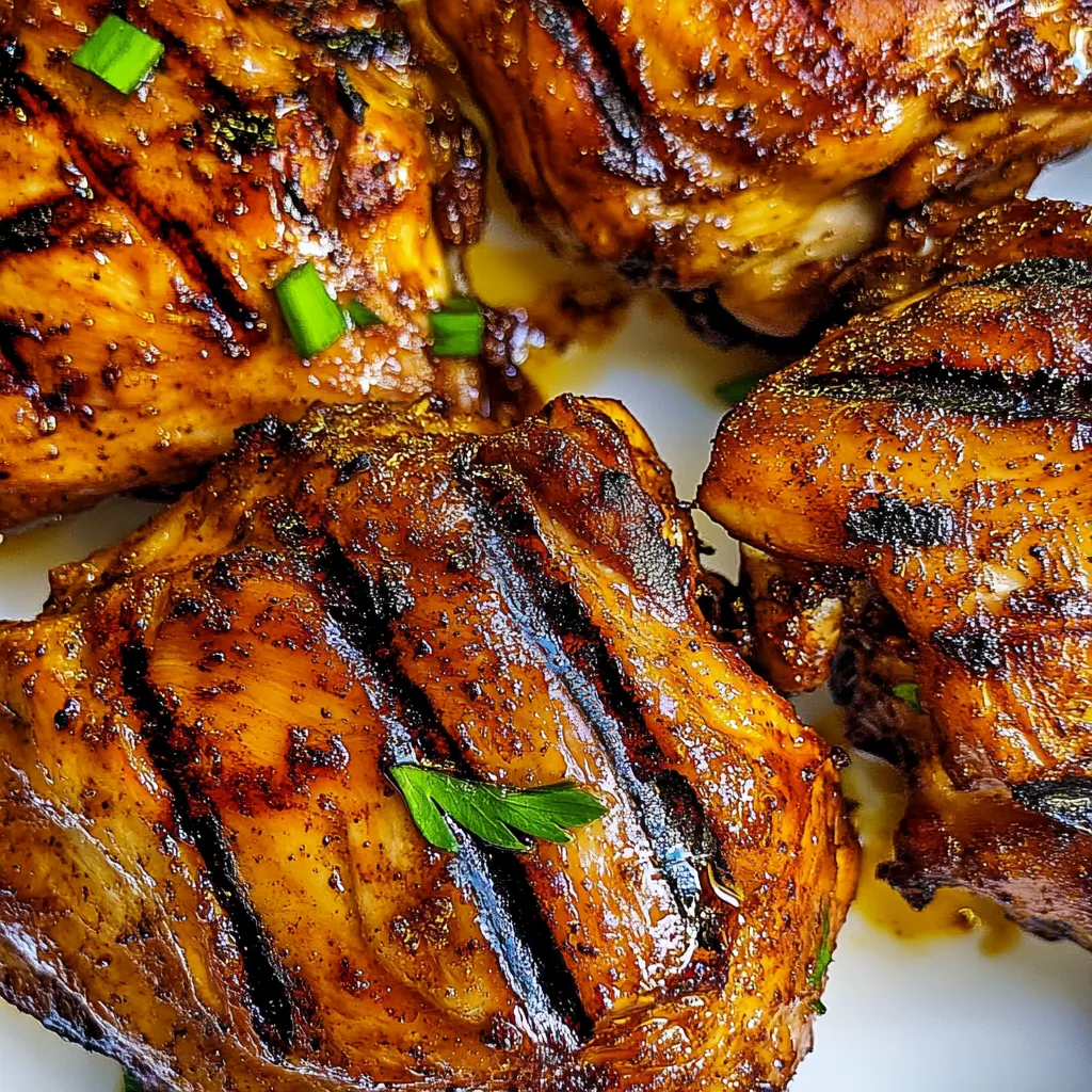 BBQ Grilled Chicken Thighs