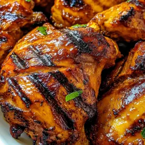 BBQ Grilled Chicken Thighs