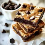 Baileys Irish Cream Chocolate Chip Cookie Bars