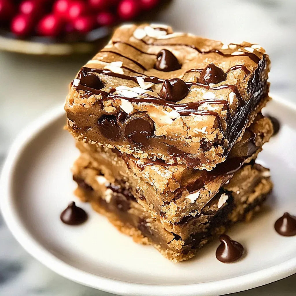Baileys Irish Cream Chocolate Chip Cookie Bars