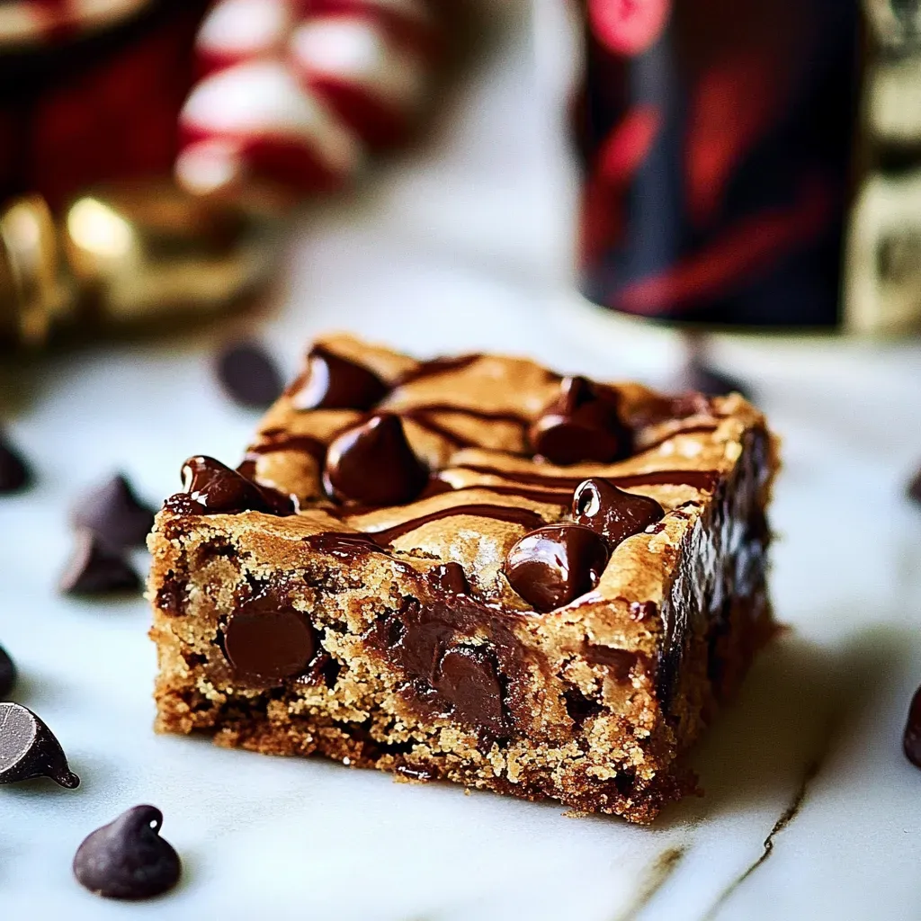 Baileys Irish Cream Chocolate Chip Cookie Bars