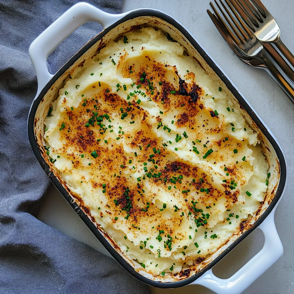 Baked Parmesan Mashed Potatoes
