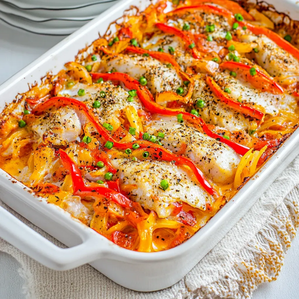 Baked Tilapia and Vegetable Casserole