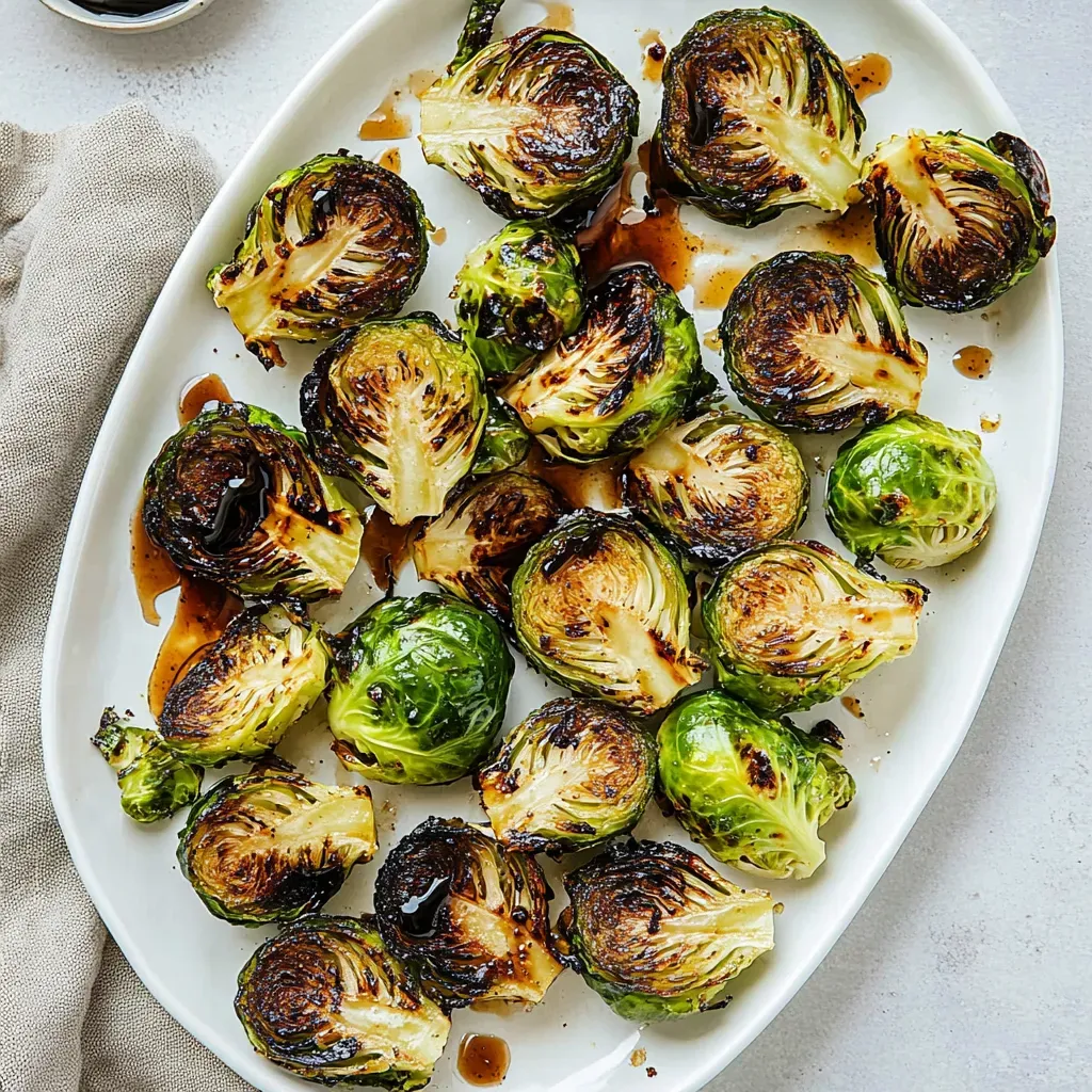 Balsamic Honey Grilled Brussels Sprouts