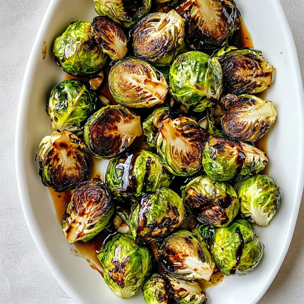 Balsamic Honey Grilled Brussels Sprouts