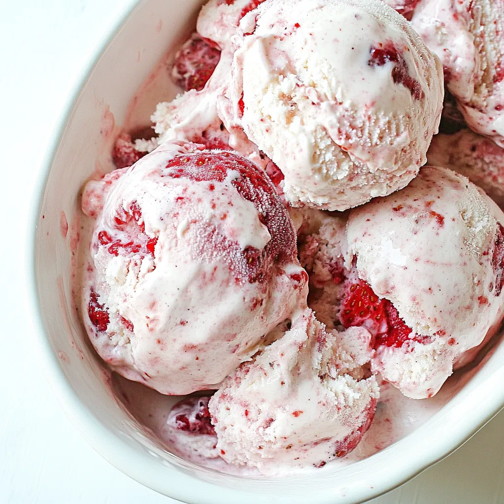 Balsamic Roasted Strawberry Ice Cream