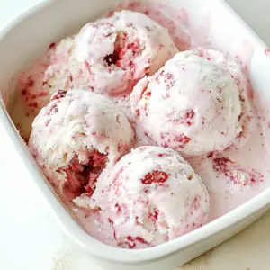 Balsamic Roasted Strawberry Ice Cream
