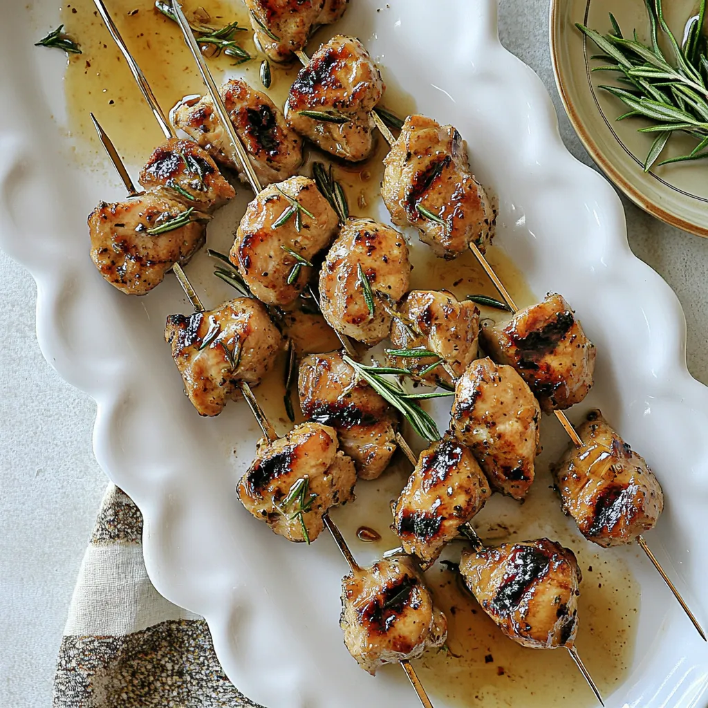 Balsamic Honey Chicken Skewers